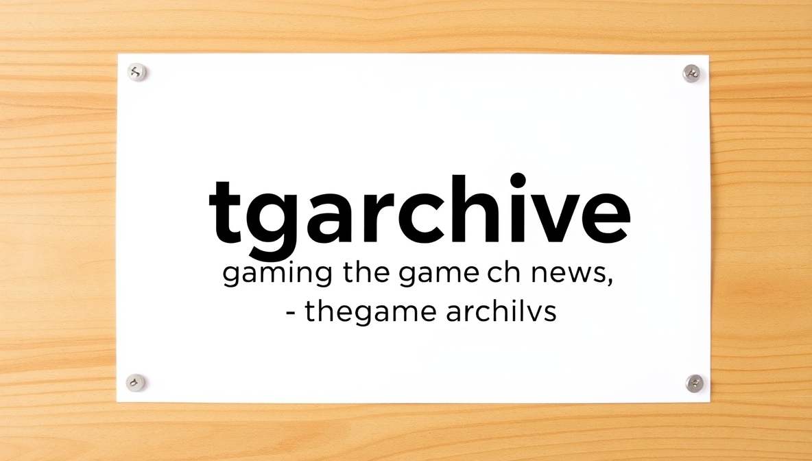 tgarchivegaming tech news from thegamearchives