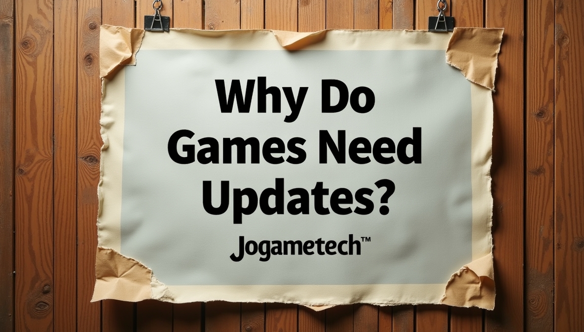 why do games need updates jogametech